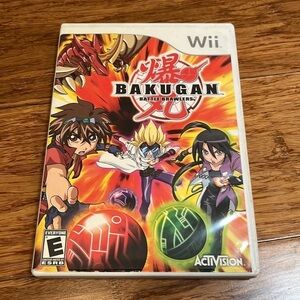 Bakugan Battle Brawlers Wii video game and Instruction booklet and case